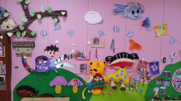 幼儿园环境布置：墙面布置——去郊游真快乐