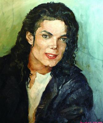 油画人物，迈克尔·杰克逊