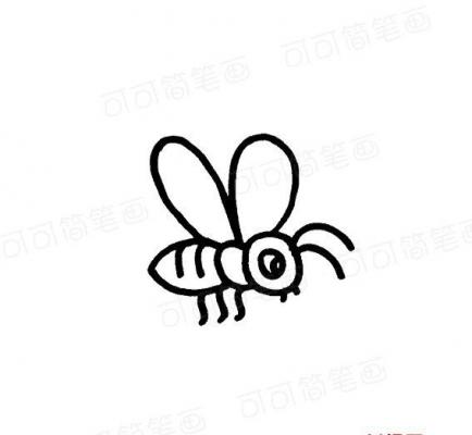 勤劳的小蜜蜂画法昆虫类
