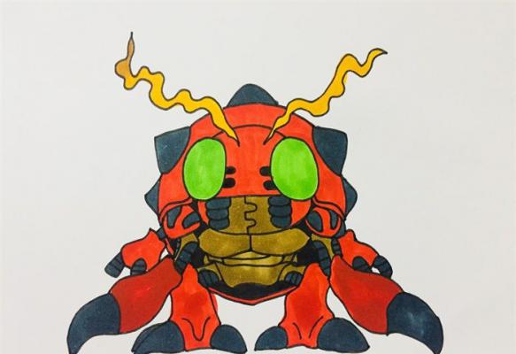 甲虫兽怎么画