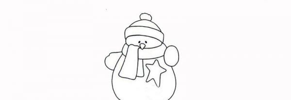 可爱的雪人简笔画图片大全，雪人怎么画好看又简单
