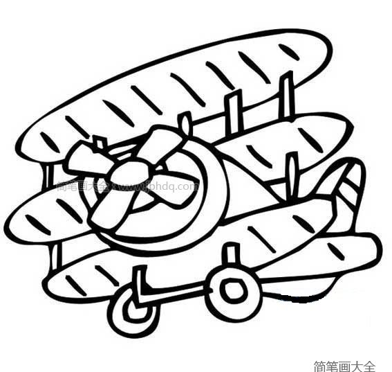 漂亮的幼儿飞机简笔画
