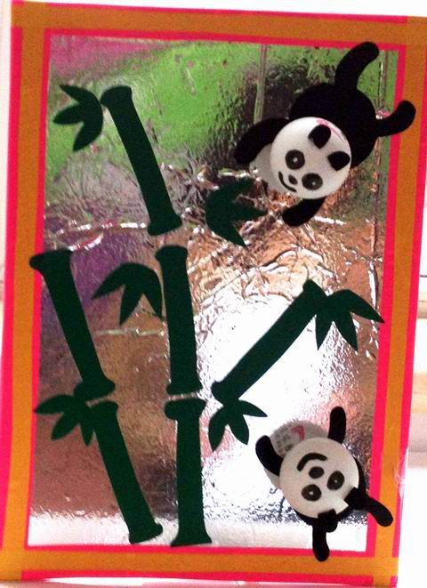 幼儿园环境布置：楼道——可爱的小熊猫