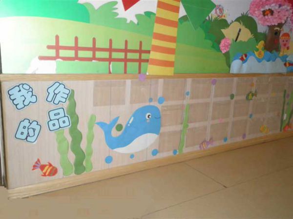 幼儿园楼道环境布置：我的作品展