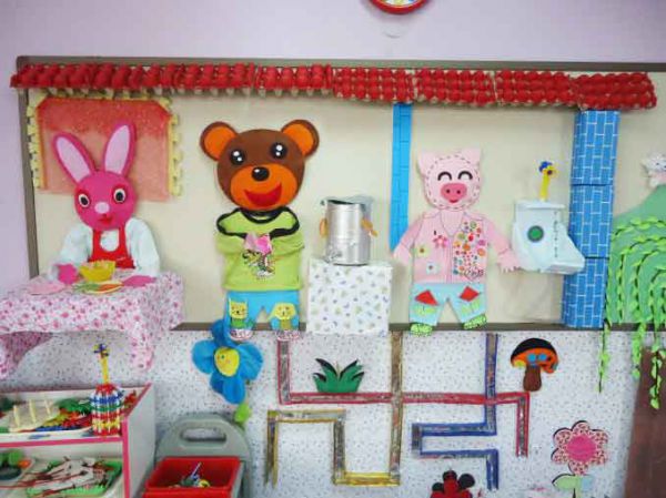 幼儿园活动区布置：娃娃家——可爱的一家