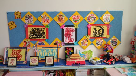 幼儿园环境布置：墙面布置——剪纸艺术欣赏