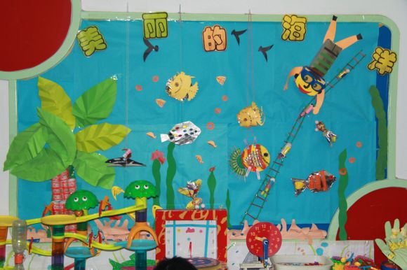 幼儿园环境布置：墙面布置——美丽的海洋