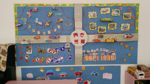 幼儿园环境布置：墙面布置——汽车王国