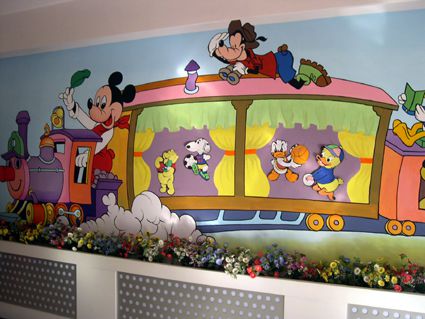 幼儿园环境布置墙面：开心列车