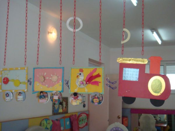 幼儿园环境布置：室内吊饰