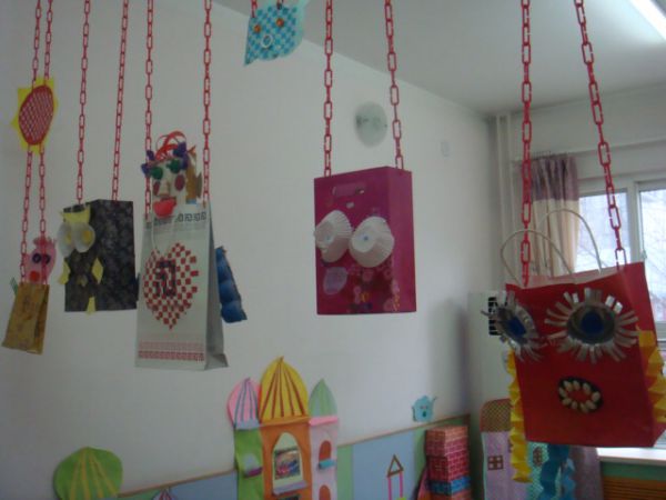 幼儿园环境布置：吊饰——百变纸袋