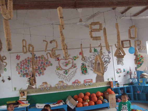 幼儿园环境布置:吊饰——数字玉米棒