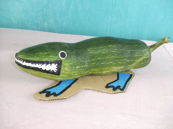 幼儿园环境布置：蔬菜创意——鳄鱼