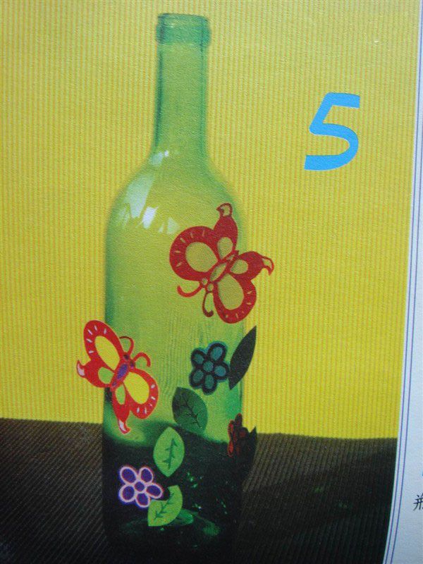 幼儿园环境布置窗台：瓶艺——蝶恋花