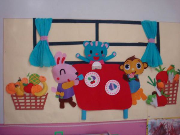 幼儿园环境布置：墙面布置——蔬菜水果更健康