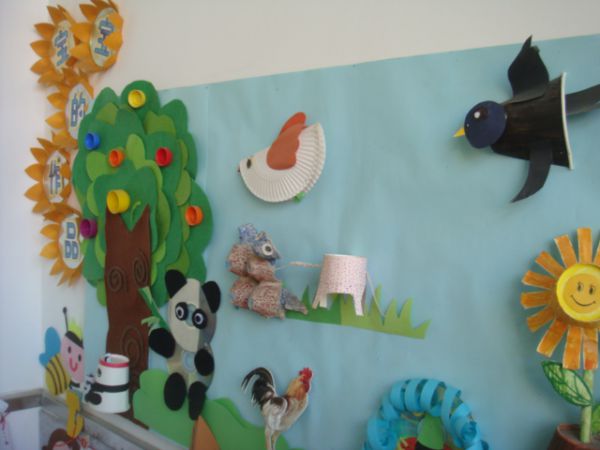 幼儿园环境布置：墙面布置——宝宝的作品