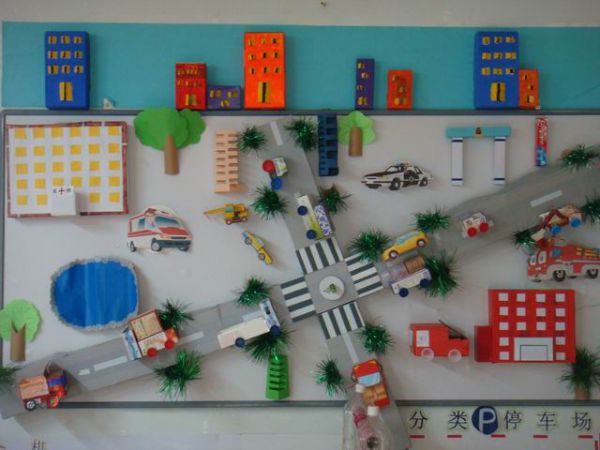 幼儿园环境布置：墙面布置——我爱小汽车