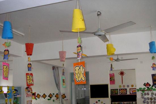 幼儿园环境布置：吊饰布置——秋天吊饰