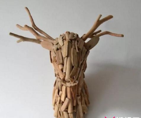 日式木质摆件，创意简约的漂流木摆件