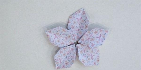 五瓣花折纸教程视频
