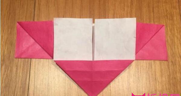 双重爱心折纸