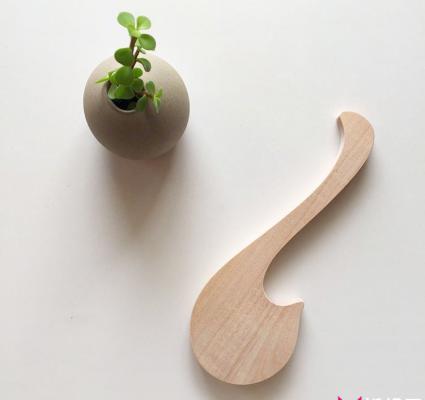 手工创意木器，木质天鹅小勺