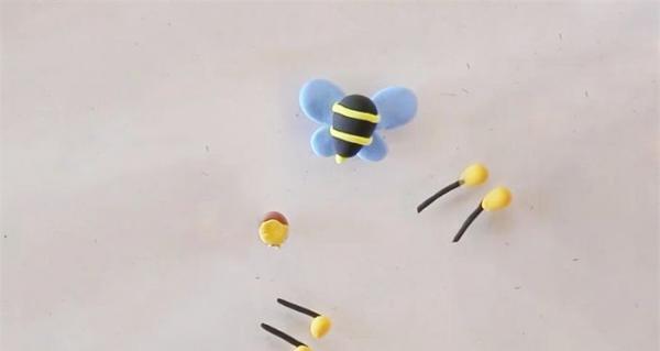 超轻粘土蜜蜂制作方法