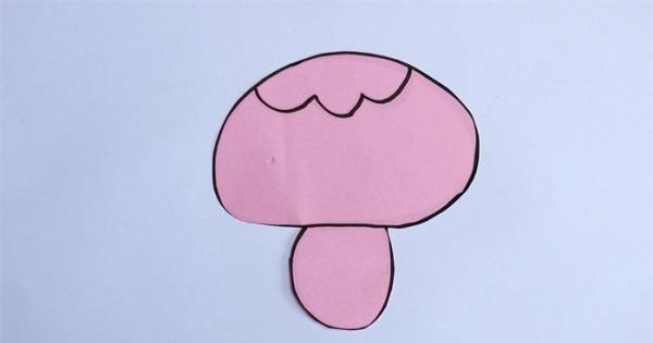 幼儿园手工蘑菇剪纸