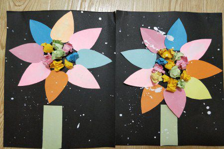 纸制品玩教具：花儿朵朵