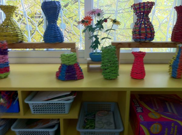 幼儿园玩教具制作:绳艺/布艺----草绳编织