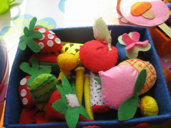 幼儿园玩教具制作：布艺——水果蔬菜